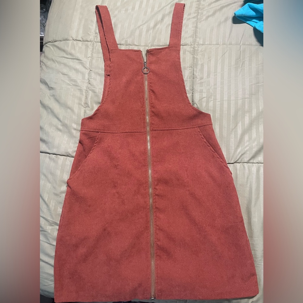 Shein corduroy overall dress